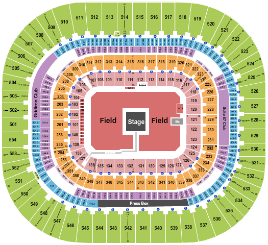 Bank Of America Stadium Zach Bryan Seating Chart